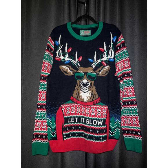 Ugly Christmas Sweater Xmas Size Large - Picture 1 of 3